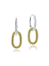 Load image into Gallery viewer, Yellow gold drop earrings
