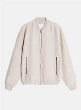 Load image into Gallery viewer, Faux suede bomber jacket
